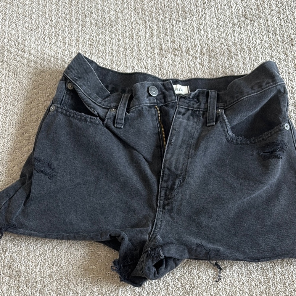 Madewell Charcoal Denim Shorts